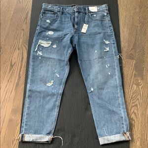 Express Vintage High Rise Skinny Distressed Jeans